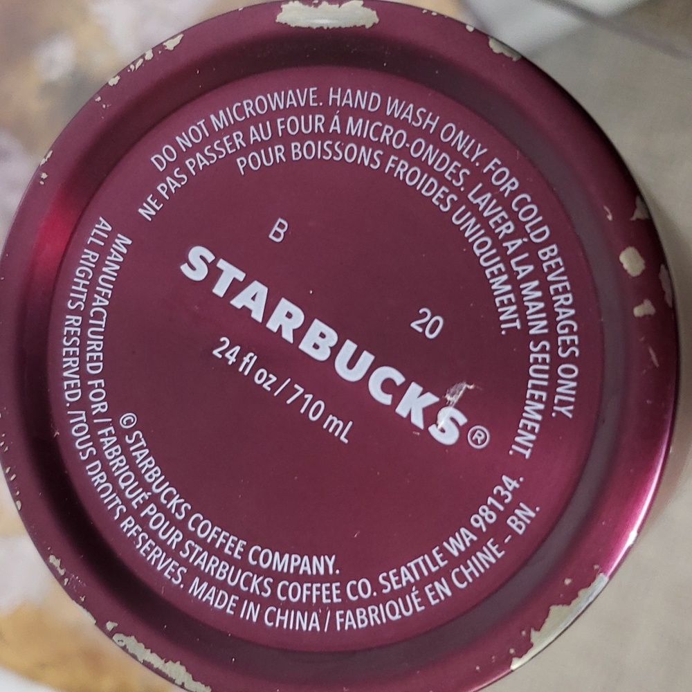 STARBUCKS PLUM ROSE TUMBLER - Picture 4 of 6